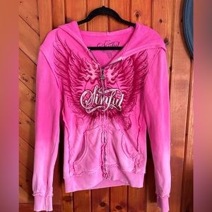 Affliction women’s zip up hoodie